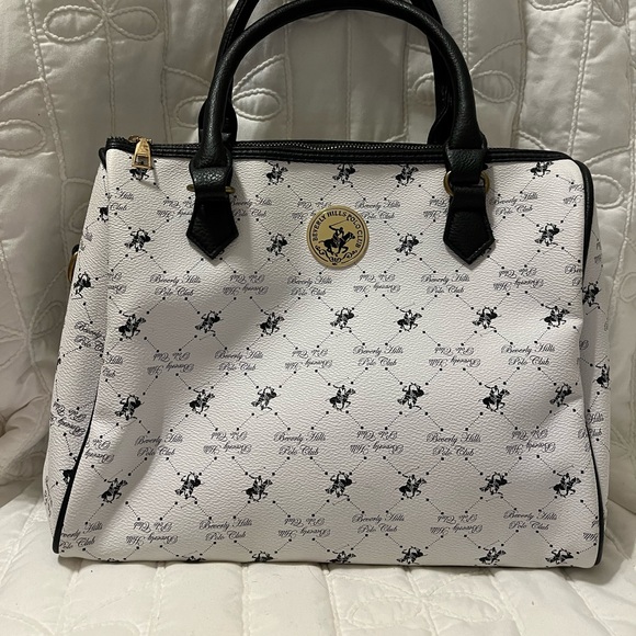 Beverly Hills Polo Club Handbags - Beverly Hills Polo Club Black and White Satchel